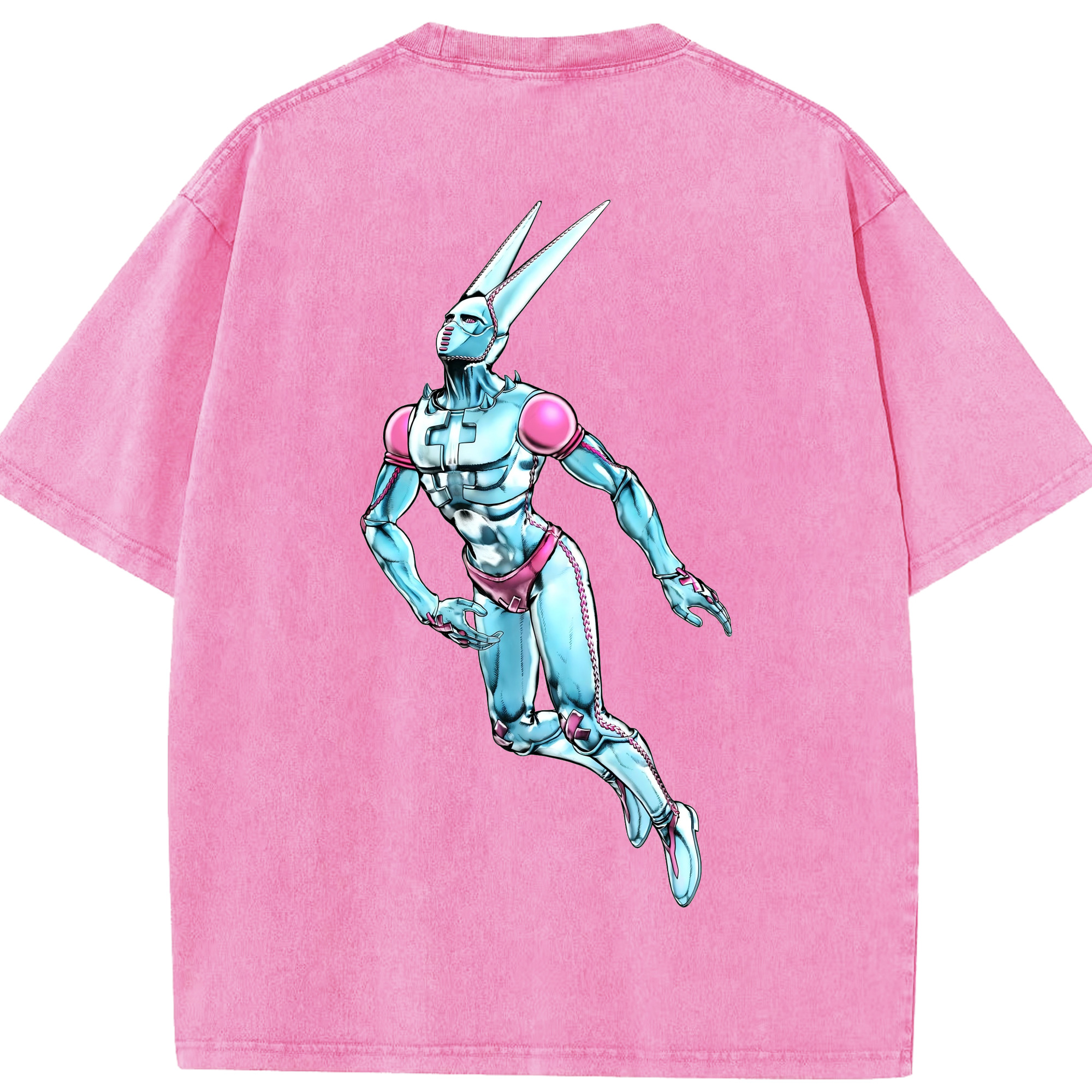 （画像用） ジョジョの奇妙な冒険 JoJo's Bizarre Adventure 綿100% ヴィンテージ風 半袖Tシャツ（背面プリント）